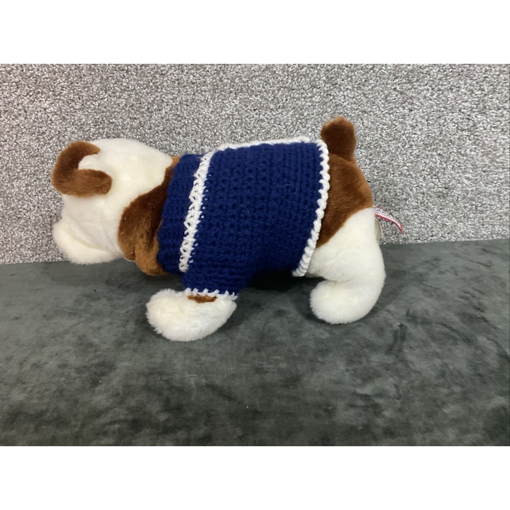 Hardy 16" English Bull Dog Douglas Plush Cuddle Pup Puppy w homemade Y sweater - Picture 11 of 11